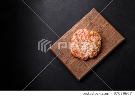 Delicious fresh grilled turkey meat steak Delicious fresh grilled turkey meat steak 97629607