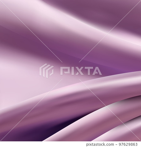Beautiful purple silk. Draped textile background, illustration. eps 10 Beautiful purple silk. Draped textile background, illustration. eps 10 97629863