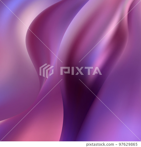 Abstract background in the form of crumpled tissue. Silk fabric with folds. Textile background. illustration. eps 10 Abstract background in the form of crumpled tissue. Silk fabric with folds. Textile background. illustration. eps 10 97629865