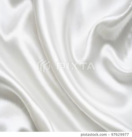 White wrinkled fabric. Silk texture, fashion. eps 10 97629977