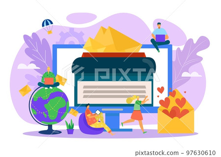 Life and property protection insurance care, people with house vector illustration. Safety concept for flat family home, business security policy. Life and property protection insurance care, people with house vector illustration. Safety concept for flat family home, business security policy. 97630610