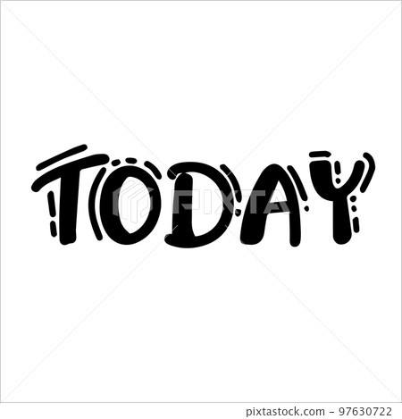 tomorrow - funny hand drawn calligraphy text. Good for fashion shirts,  97630722