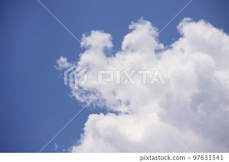 Cumulonimbus and blue sky in Sao Paulo, Brazil 97631541