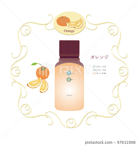 橙子精油成分錶・橙子・成分圖・香氣・精油・香精・柑橘類・柑橘類 97632806