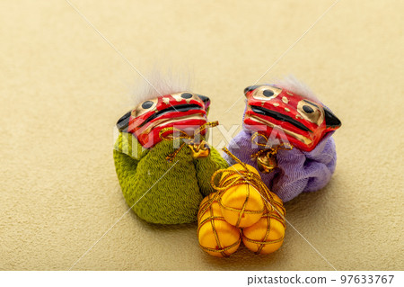 舞獅背景日本紙 舞獅背景日本紙 97633767