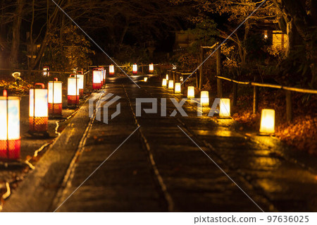Kyoto in winter, Arashiyama Hanatouro, Jojakkoji Temple light up Kyoto in winter, Arashiyama Hanatouro, Jojakkoji Temple light up 97636025