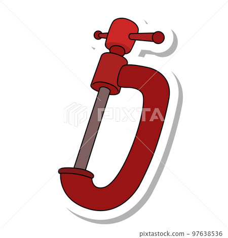 Sticker-style single item icon vise Sticker-style single item icon vise 97638536