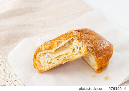 Kouign Amann cut in half 97639044