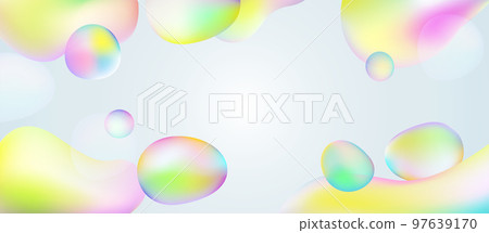 Graphic design of water drops 97639170