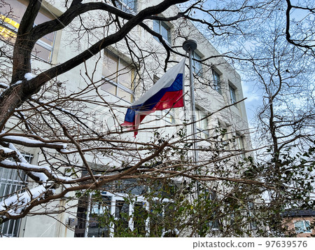 Russian flag Russian flag 97639576