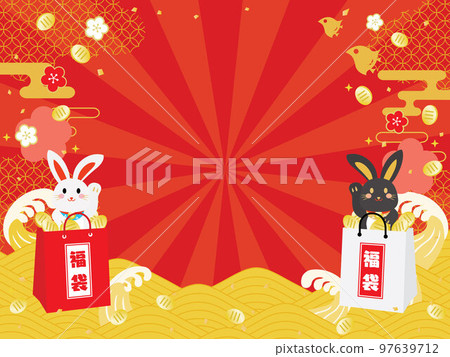 兔年福袋特賣背景圖 97639712