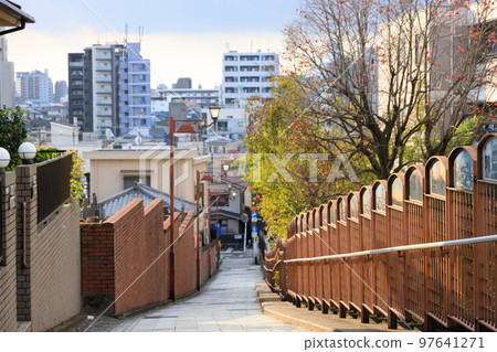 Scenery seen from Fujimizaka near Nippori Station Scenery seen from Fujimizaka near Nippori Station 97641271