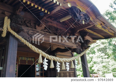 Worship hall of Tamashiki Shrine [Kazo City, Saitama Prefecture] 97641669