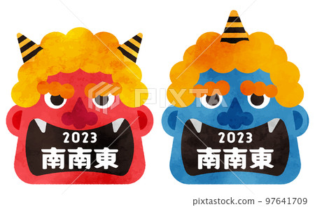 寫成“2023東南偏南”的搞笑紅妖藍妖插畫集（水彩風） 97641709