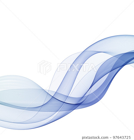 Abstract smooth color wave . Curve flow blue motion illustration. Smoke design. lines. eps 10 Abstract smooth color wave . Curve flow blue motion illustration. Smoke design. lines. eps 10 97643725
