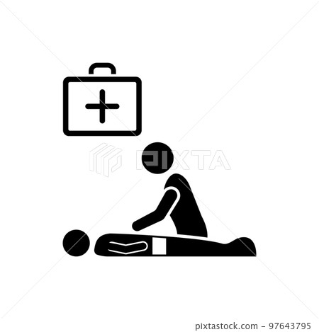 Cardiopulmonary Resuscitation , CPR Icon-插圖素材 [97643795] - PIXTA圖庫