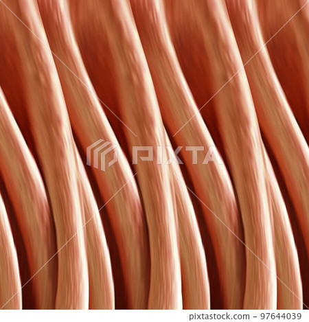Color striped background, fabric with pleats, design template for fabric brochure, catalog, poster, book, magazine. eps 10 97644039