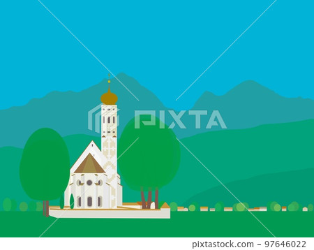 St. Coloman 教堂 st. coloman Schwangau schwangau 巴伐利亞 德國 夏天 97646022