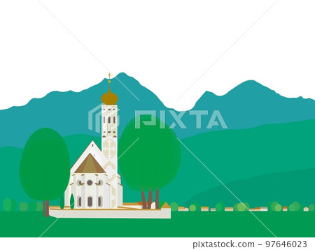 St. Coloman Church st. coloman Schwangau schwangau Bavaria Germany summer 97646023