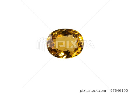 Natural mali garnet gemstone isolated on white background Natural mali garnet gemstone isolated on white background 97646190