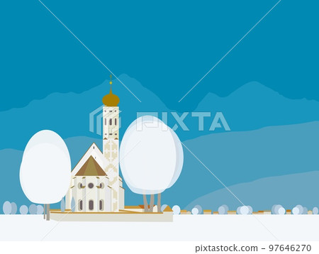 St. Coloman Church st. Coloman Schwangau Schwangau Bavaria Germany Winter St. Coloman Church st. Coloman Schwangau Schwangau Bavaria Germany Winter 97646270