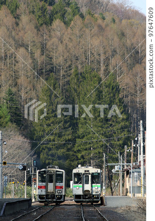 Togeshita Station crossing train exchange Rumoi Main Line Rumoi Line 確認於 2011 年 3 月廢除 Togeshita Station crossing train exchange Rumoi Main Line Rumoi Line 確認於 2011 年 3 月廢除 97647609