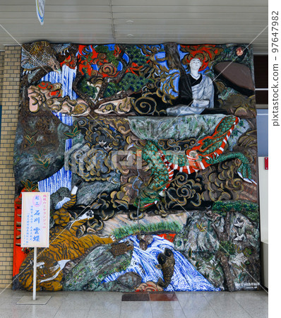 Artistic relief of a Japanese myth Artistic relief of a Japanese myth 97647982