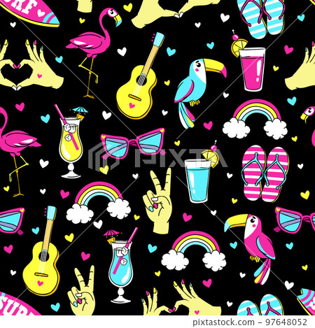 Tropic seamless pattern. 97648052