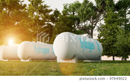 hydrogen storage in forset with sunset 97649022