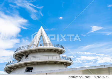 Misumi Port Ferry Terminal (Pyramid of the Sea) "Panorama view from the observatory against the summer sky" 97649249