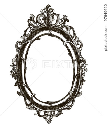 Vintage hand drawn vector frame. Vintage hand drawn vector frame. 97649620