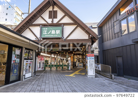 神奈川縣藤澤市江之島站的城市風光 神奈川縣藤澤市江之島站的城市風光 97649722