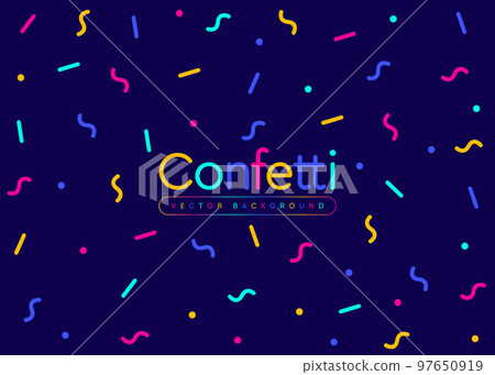Confetti vector seamless pattern 97650919