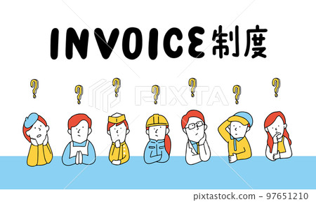 Illustrations of sole proprietors who do not understand the invoice system 97651210