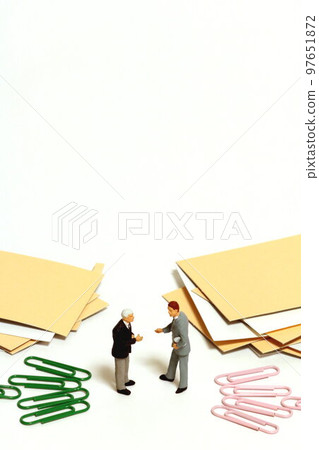 two persons on dialog two persons on dialog 97651872