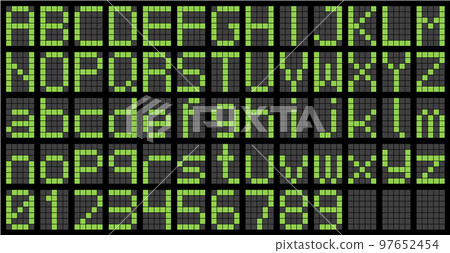 led dot matrix display alphabet 97652454