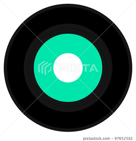 Teal green vinyl record transparent PNG 97652582