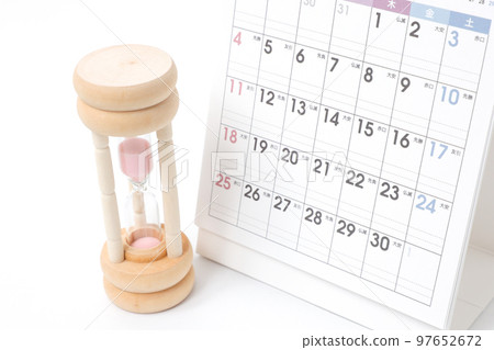 沙漏，鐘錶，沙子，時間，日曆，日曆，時間，雜貨，配飾，時間，日用品，日程，數字，管理 97652672