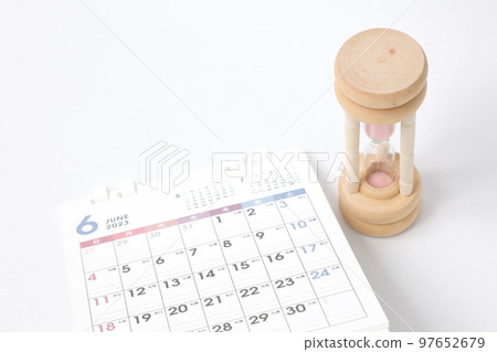 Hourglass, clock, sand, time, calendar, calendar, time, miscellaneous goods, accessories, time, daily necessities, schedule, numbers, management 97652679