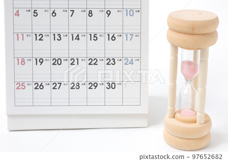 Hourglass, clock, sand, time, calendar, calendar, time, miscellaneous goods, accessories, time, daily necessities, schedule, numbers, management Hourglass, clock, sand, time, calendar, calendar, time, miscellaneous goods, accessories, time, daily necessities, schedule, numbers, management 97652682