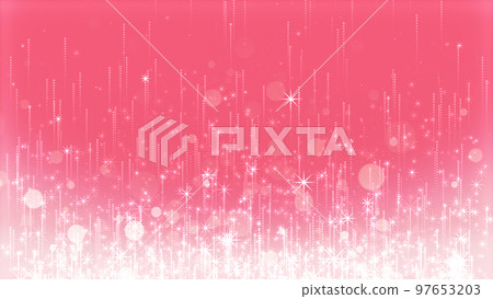 Image of rising sparkling particles on a colorful background Image of rising sparkling particles on a colorful background 97653203