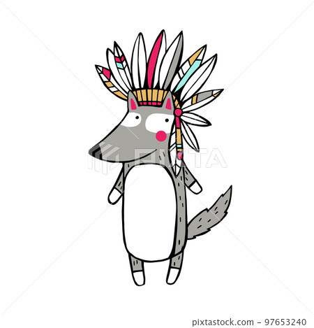 American indian wolf. American indian wolf. 97653240