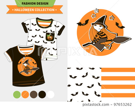 Halloween fashion set. Halloween fashion set. 97653262