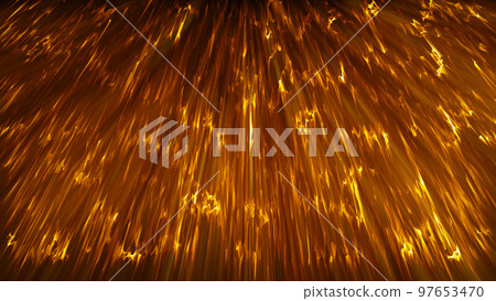 Image of rain falling on a black background 97653470