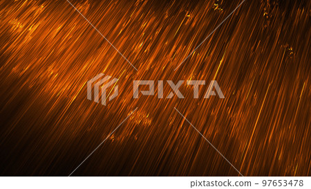 Image of rain falling on a black background 97653478
