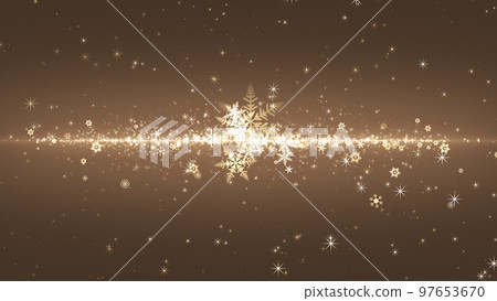 Snowflakes and glitter flutter on a colored background Snowflakes and glitter flutter on a colored background 97653670