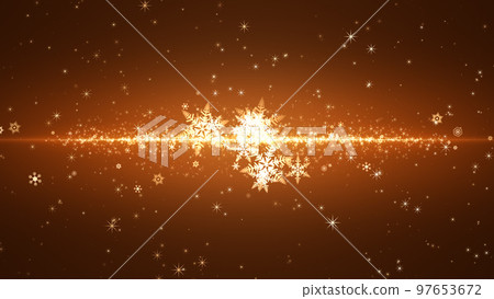 Snowflakes and glitter flutter on a colored background 97653672