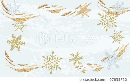 Snow winter frame illustration background - Stock Illustration ...