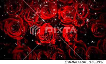 背景上閃閃發光的玫瑰圖像 背景上閃閃發光的玫瑰圖像 97653992