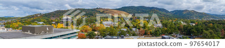 November 14, 2022 Autumn leaves from Nara Prefectural Office Large panorama Nara Park, Todaiji Temple, Mt. Wakakusa 97654017